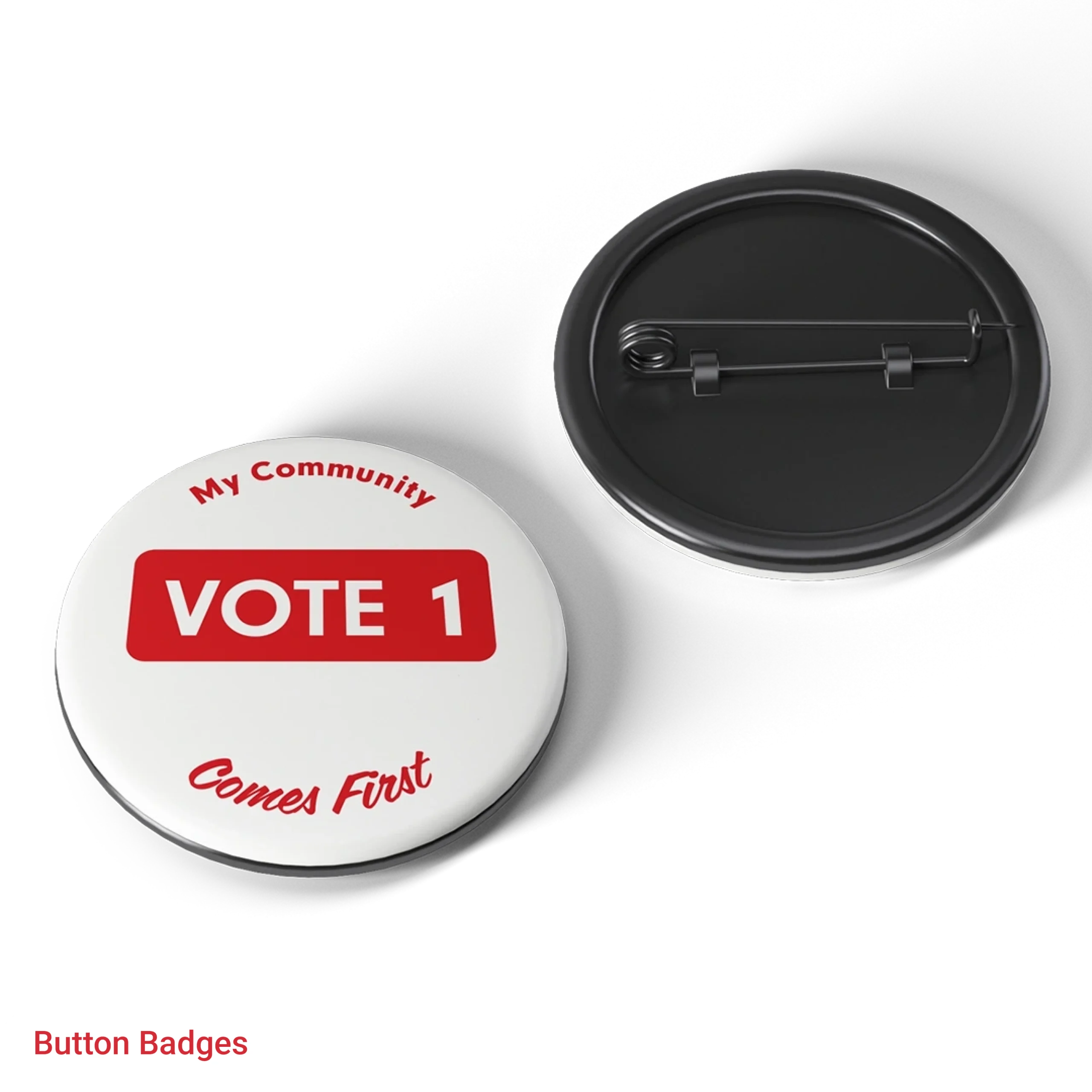 button badges